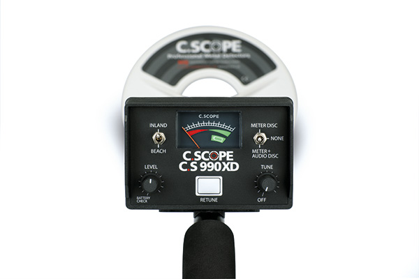 990XD metal detector control head