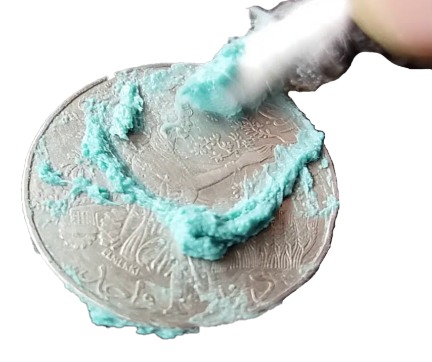 How not to clean a coin